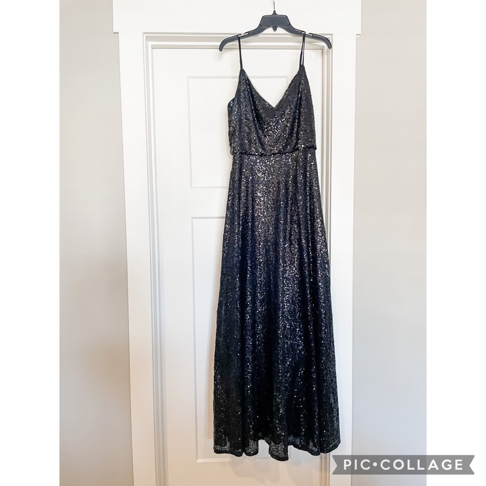Revelry Bridesmaid - Hazel black sequin dress